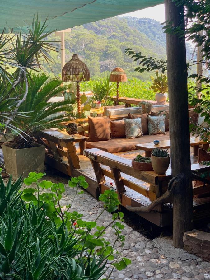 Bamboo Bungalow With Sea View In Kabak Bay, Oeluedeniz Фетхие Экстерьер фото